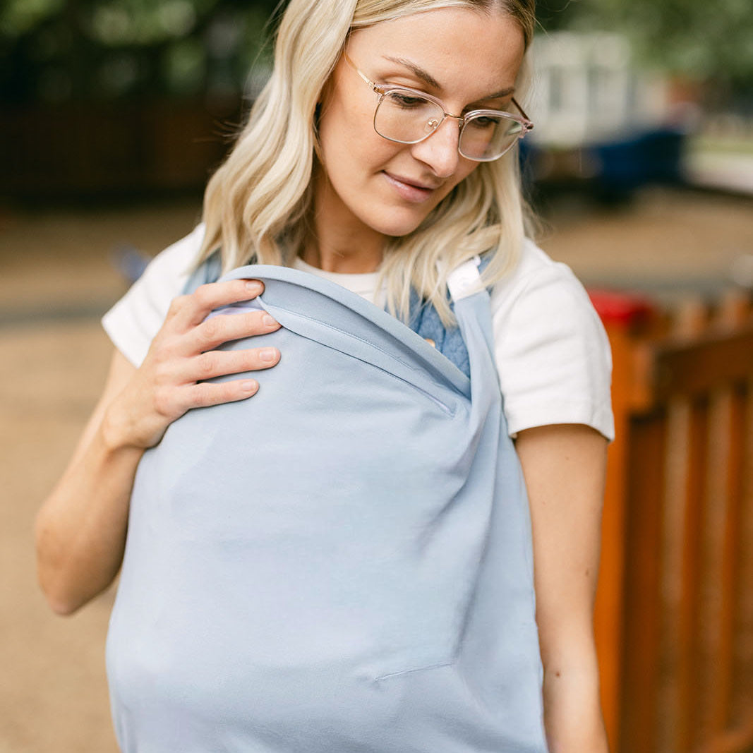 Sunsafe baby wearing, UPF50+ baby carrier protection